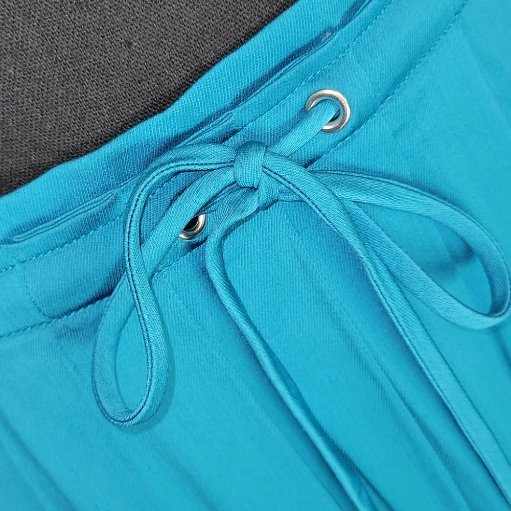 Loft A-Line Silky Teal Skirt (0026)
